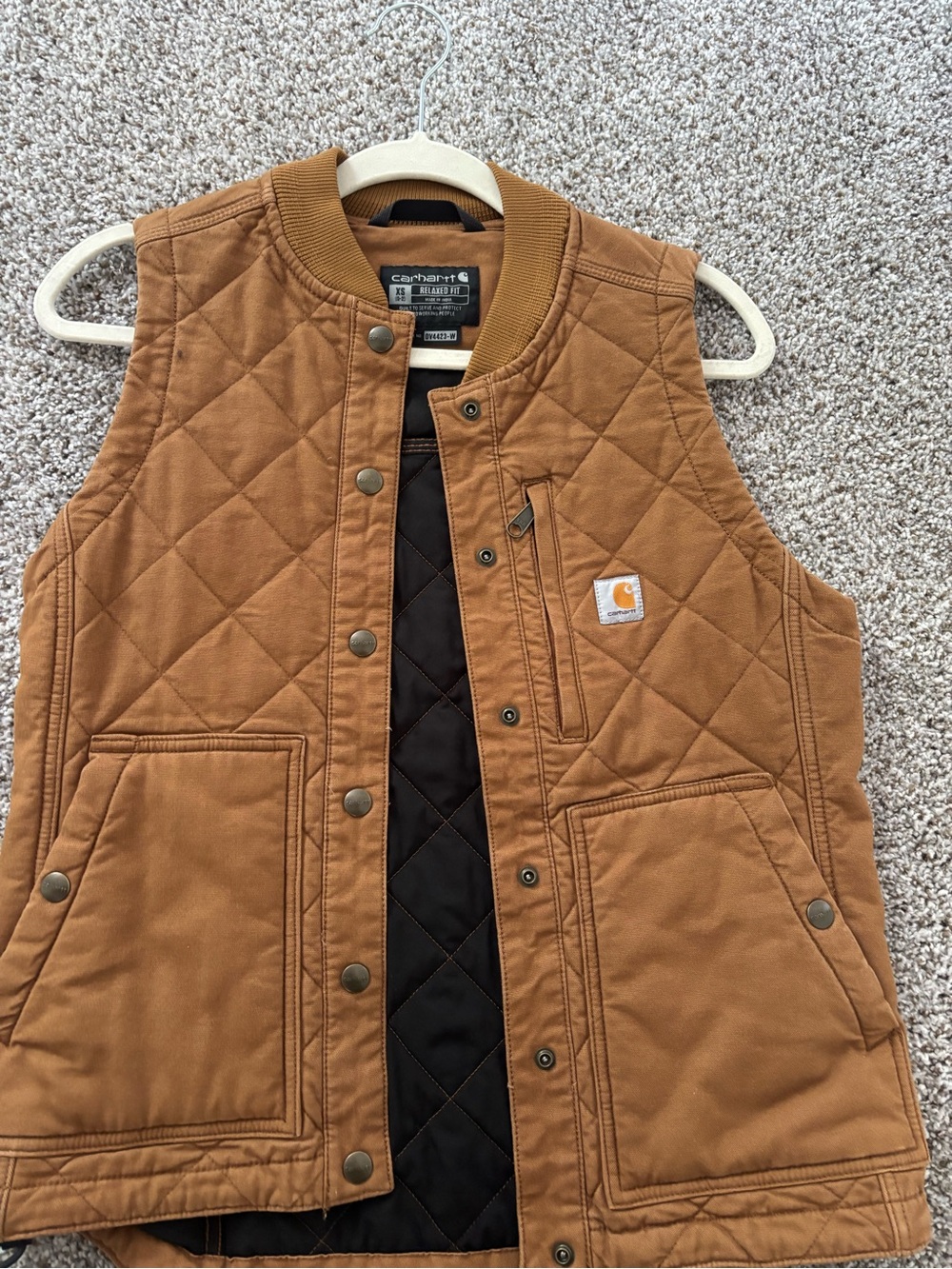 Carhartt Relaxed Fit Vest in Carhartt Brown